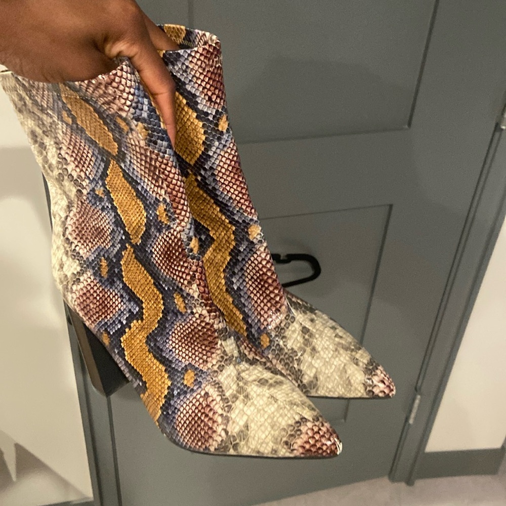 Snakeskin boots